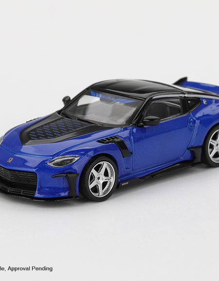 MINI GT #1167 Nissan Z VeilSide FFZ400 Seiran Blue RHD Model Car