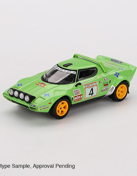 Mini GT #1050 Lancia Stratos HF #4 1979 Spanish Rally Champion