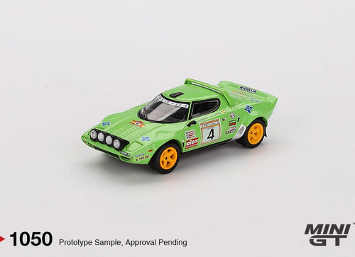 Load image into Gallery viewer, Mini GT #1050 Lancia Stratos HF #4 1979 Spanish Rally Champion
