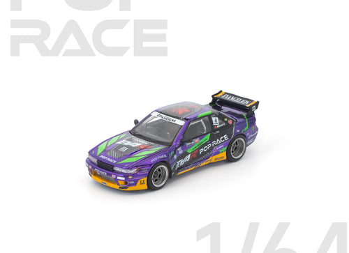 Load image into Gallery viewer, (Pre-order) POPRACE 1/64 PANDEM S13 EVA RT TEST TYPE-01 Diecast Model Car
