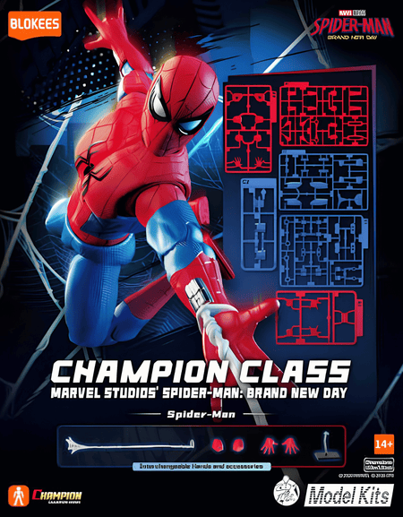 Blokees Marvel Champion Class Spider-Man Brand New Day Model Kit Action Figure