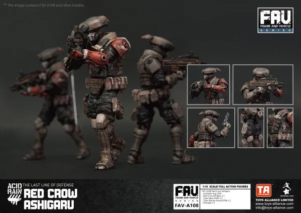 TOYS ALLIANCE x Acid Rain FAV-A108 Red Crow Ashigaru 1:18 Figure