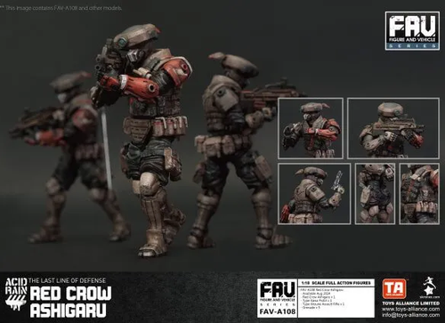 Load image into Gallery viewer, TOYS ALLIANCE x Acid Rain FAV-A108 Red Crow Ashigaru 1:18 Figure
