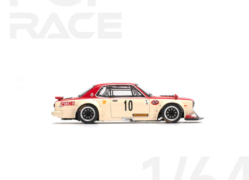 Load image into Gallery viewer, POPRACE 1/64 NISSAN SKYLINE GT-R V8 DRIFT (HAKOSUKA) - WATANABE Model
