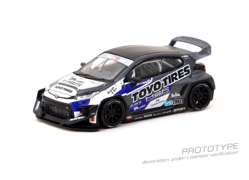 Load image into Gallery viewer, Tarmac Works 1/64 Pandem Toyota GR Yaris TOYO TIRES Diecast Model
