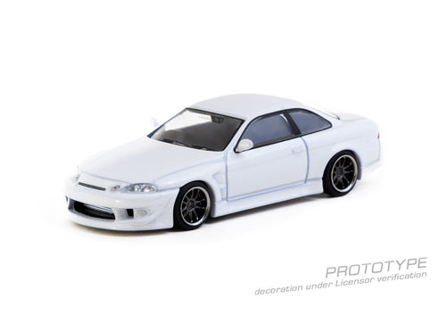 Load image into Gallery viewer, Tarmac Works 1:64 VERTEX Toyota Soarer JZZ30 White Model Car
