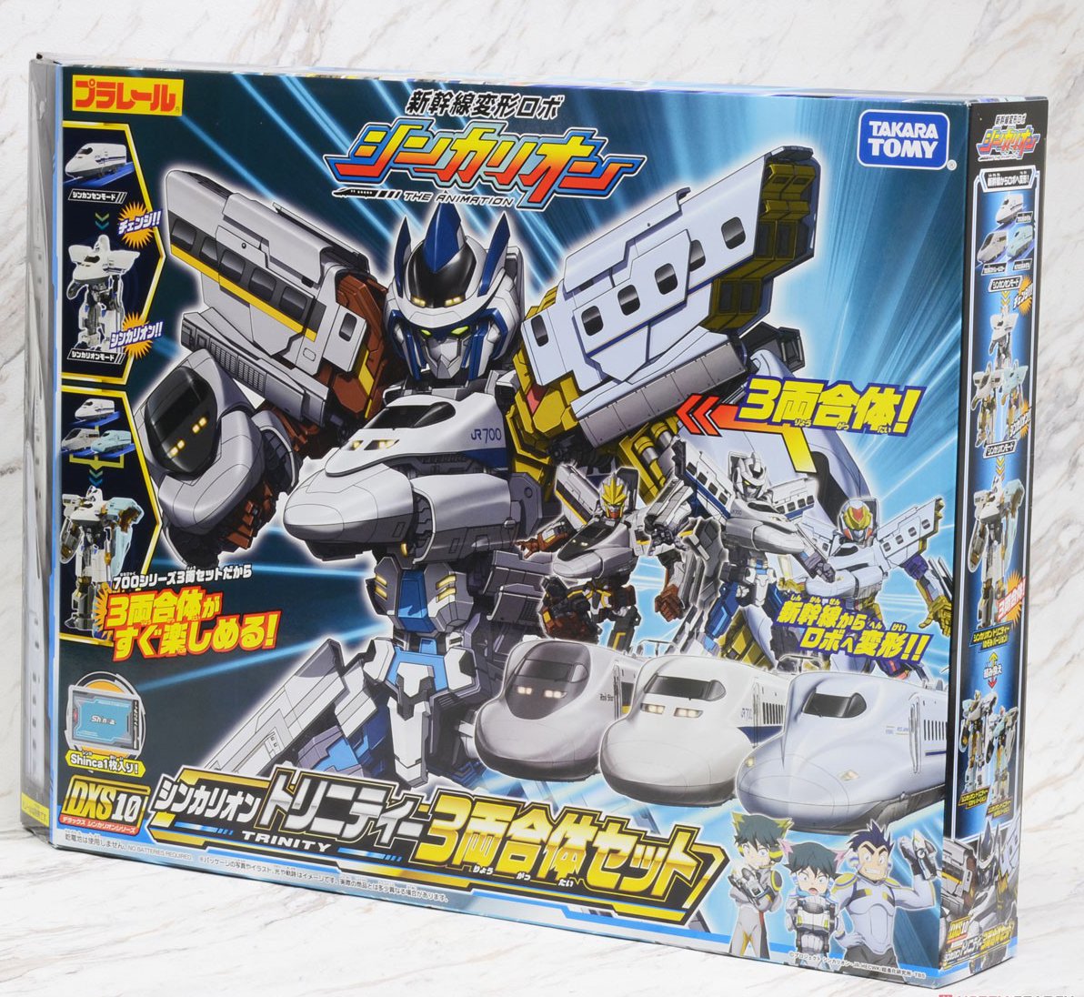 Takara Tomy Shinkansen Shinkalion  DXS10 Trinity 3-Car Transforming Robot Train