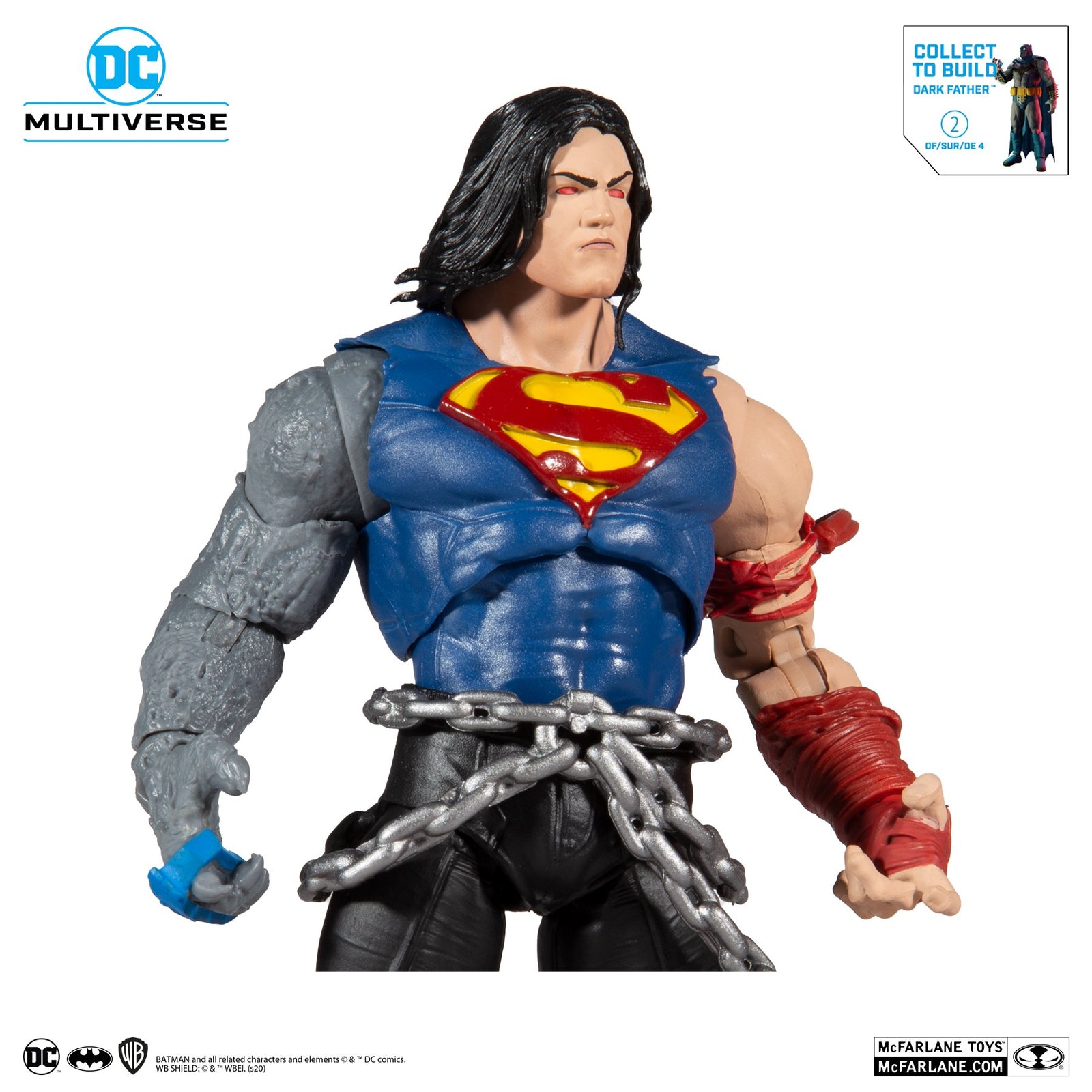 McFarlane Toy DC Death Metal Build-A (Dark Father.)- Superman  7' Action Figure