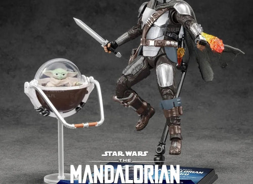 Load image into Gallery viewer, ZD Toys Star Wars Action Figures - The Mandalorian &amp; Grugo Action Figure Set
