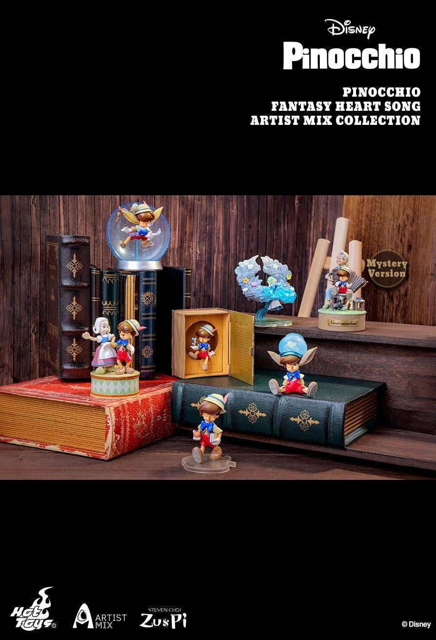 Hot Toys Disney Pinocchio Fantasy Heart Song Artist Mix Collectibles Full set 6