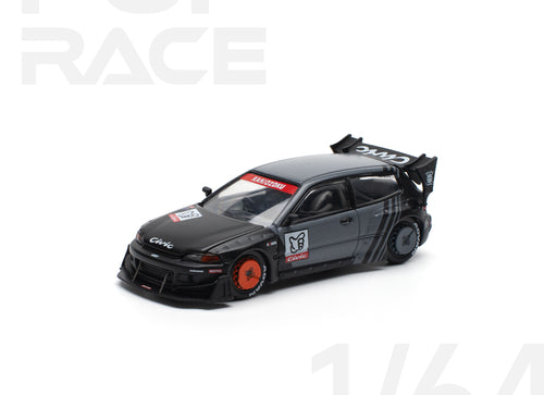 Load image into Gallery viewer, POPRACE 1/64 PANDEM CIVIC EG6 "KANJOZOKU" Diecast Model Car
