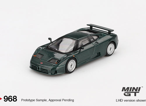 Load image into Gallery viewer, Mini GT #968 Bugatti EB110 GT Verde Scuro Diecast Model Car
