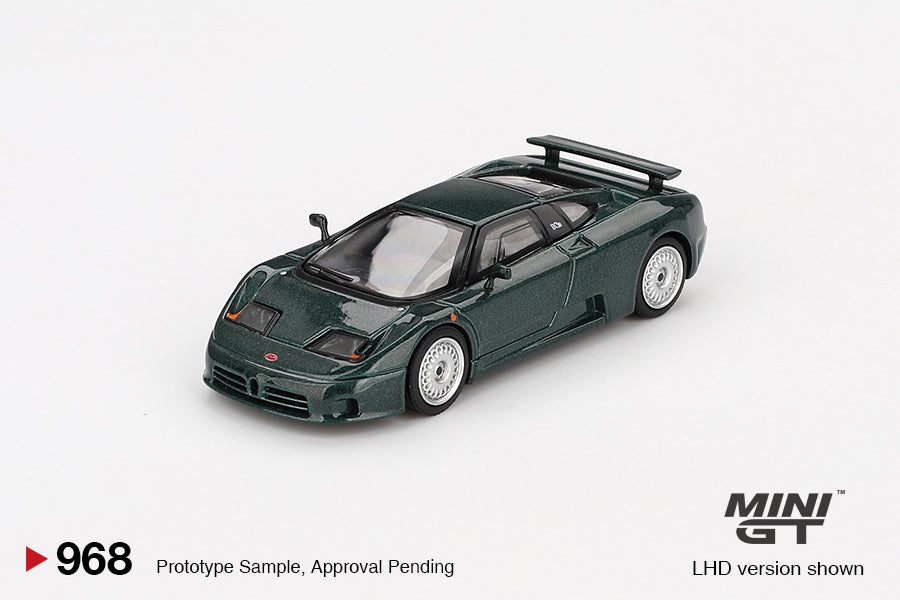 Mini GT #968 Bugatti EB110 GT Verde Scuro Diecast Model Car