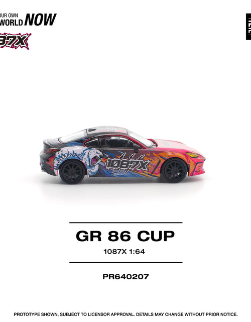 Load image into Gallery viewer, POPRACE 1/64 1087X GR86 CUP Diecast Model Car
