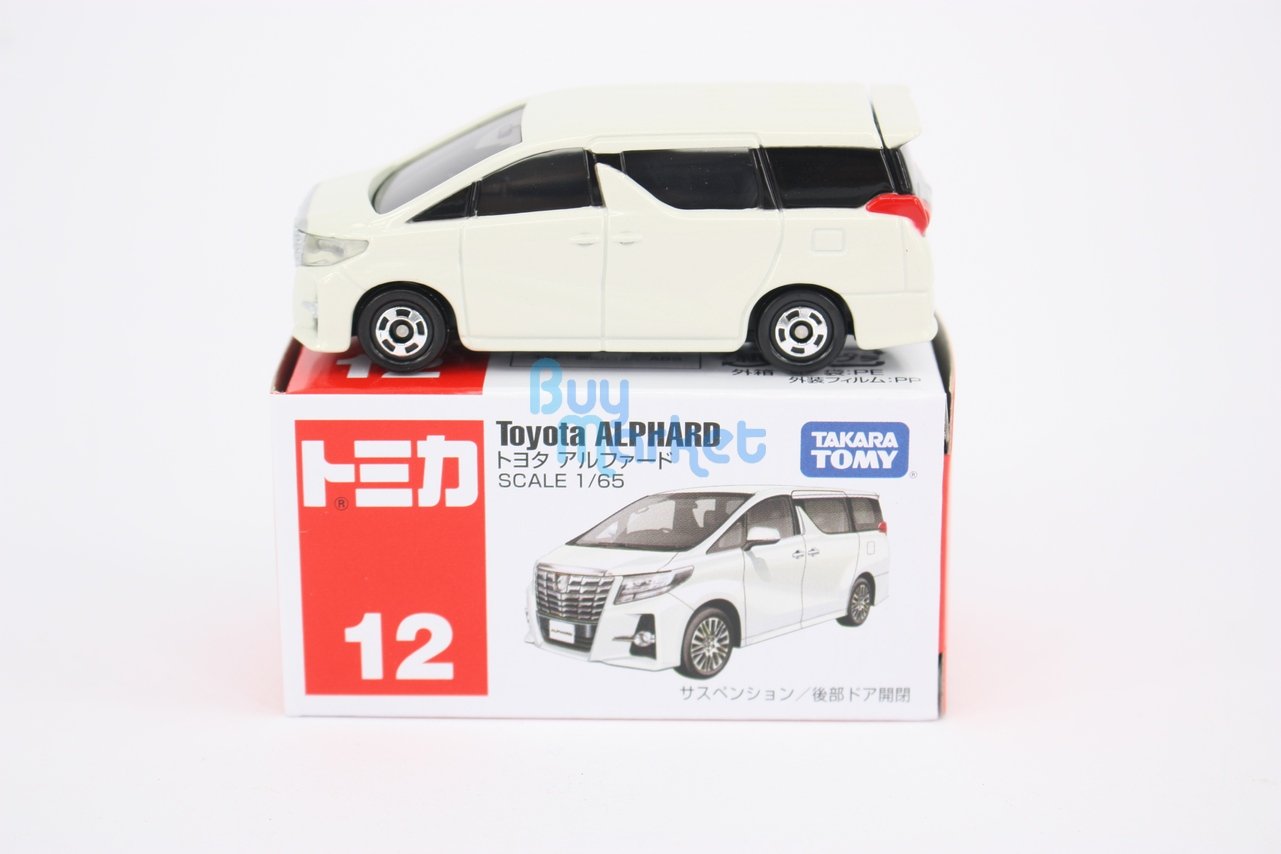 New Takara Tomy Tomica #12 Toyota Alphard Yellow Sca. 1/65 Diecast Toy Car Japan