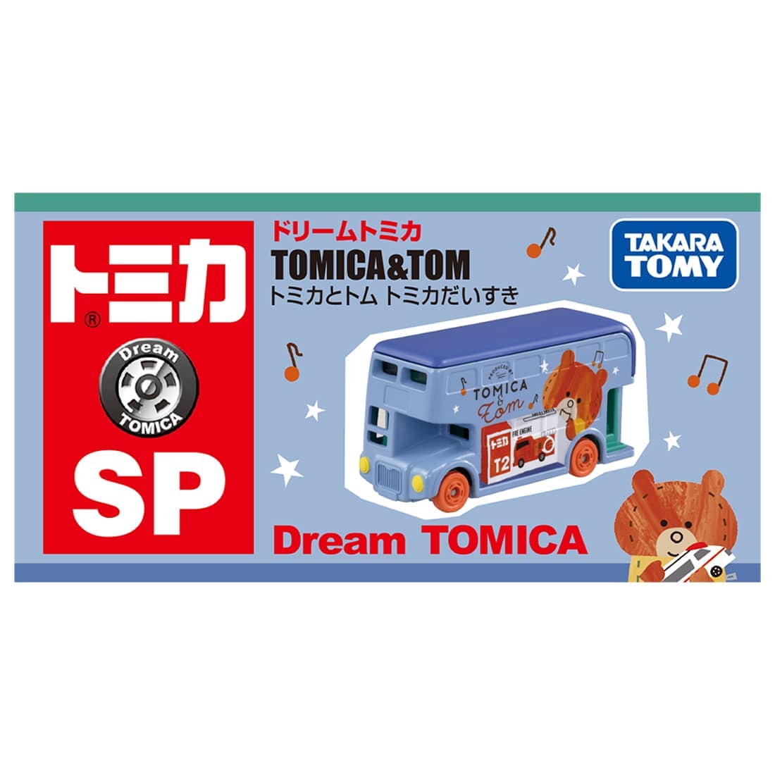 Takara Tomy Dream Tomica SP: Tomica and Tom - I Love Tomica Double Decker Bus