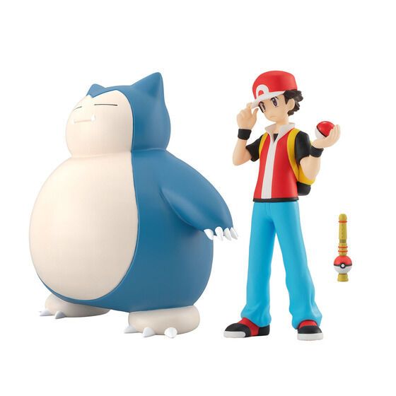 Bandai POKEMON SCALE WORLD KANTO RED & SNORLAX & POKÉMON FLUTE Figure Set