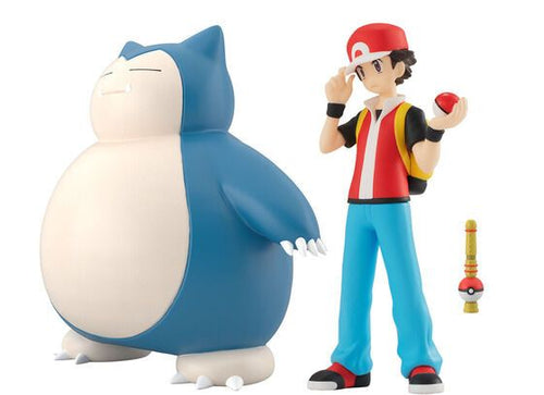 Load image into Gallery viewer, Bandai POKEMON SCALE WORLD KANTO RED &amp; SNORLAX &amp; POKÉMON FLUTE Figure Set
