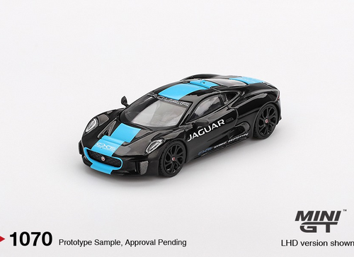 Load image into Gallery viewer, MINI GT 1/64 #1070 Jaguar C-X75 Black Diecast Model Car
