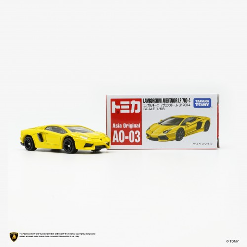 Load image into Gallery viewer, Takara Tomy Tomica Die-cast Car - AO-03 Lamborghini Aventador

