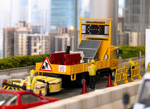 Load image into Gallery viewer, Tiny City Die-cast Model Car - Hino500 with Truck Mounted Attenuator Shun Yuen
