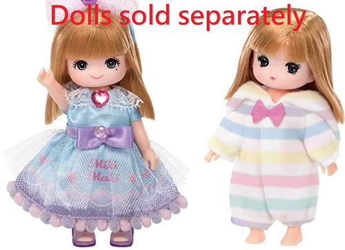Load image into Gallery viewer, Takara Tomy Licca LW-21 Doll Mikichan Makichan Dress Set Dreaming Dress &amp; Pajama
