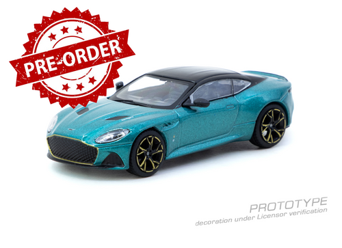 Load image into Gallery viewer, (Pre-order) Tarmac Works 1/64 Aston Martin DBS Superleggera Green Diecast Model
