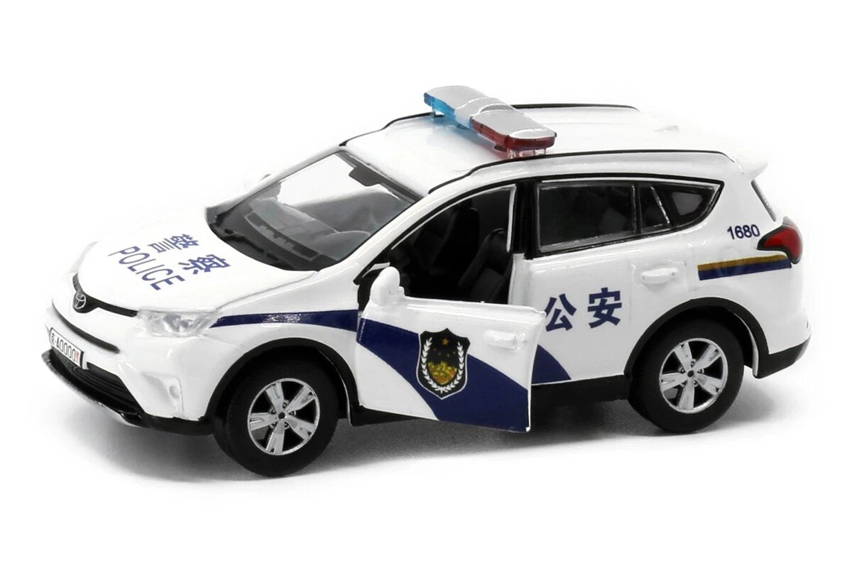 Tiny City CN6 Die-cast 1/64 Model Car - Toyota Rav4 Beijing Police (White)