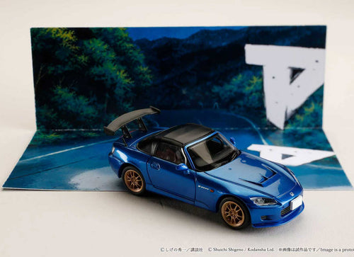 Load image into Gallery viewer, (Pre-order) Hobby JAPAN 1/64 Honda S2000 Initial D Joshima VS Fujiwara Blue
