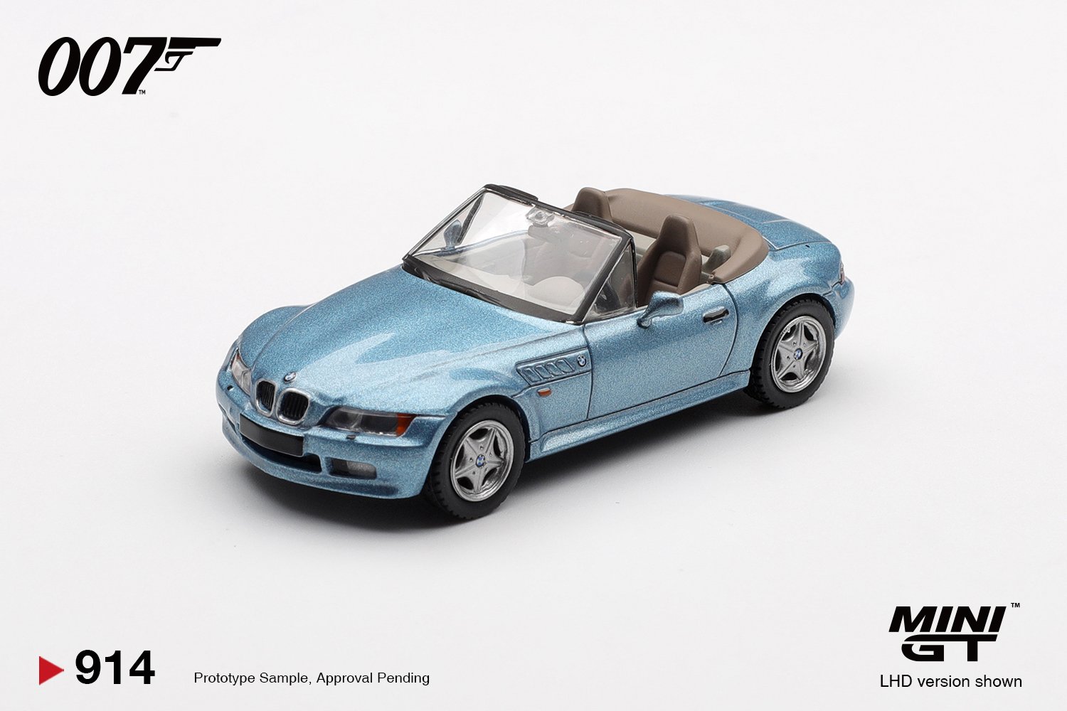 Mini GT #914 1/64 BMW Z3 "GoldenEye" English Blister Packaging