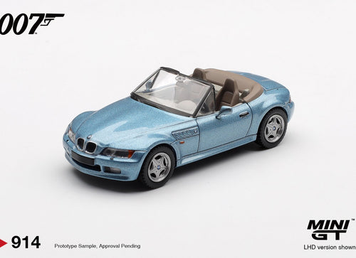 Load image into Gallery viewer, Mini GT #914 1/64 BMW Z3 "GoldenEye" English Blister Packaging
