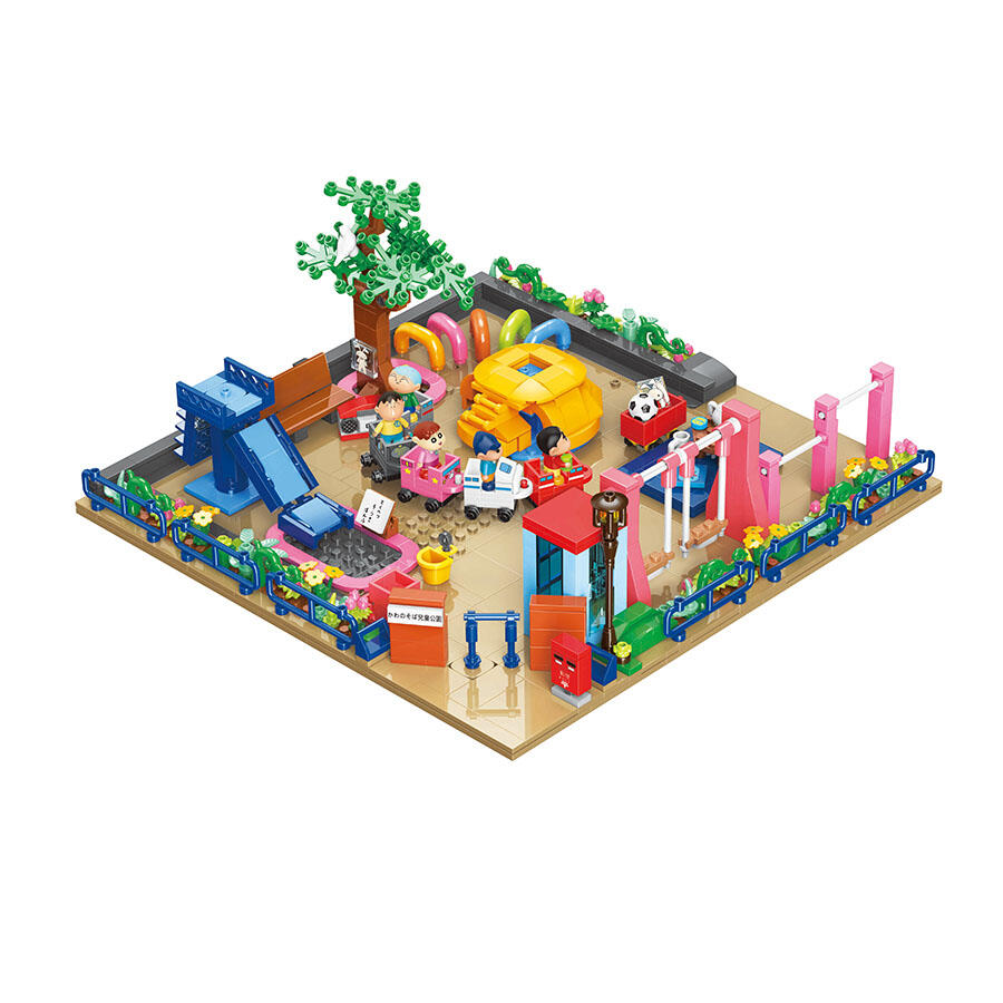 Qman Keeppley Building Blocks #K20616 - Crayon Shinchan Park (Crayon Shin-chan)