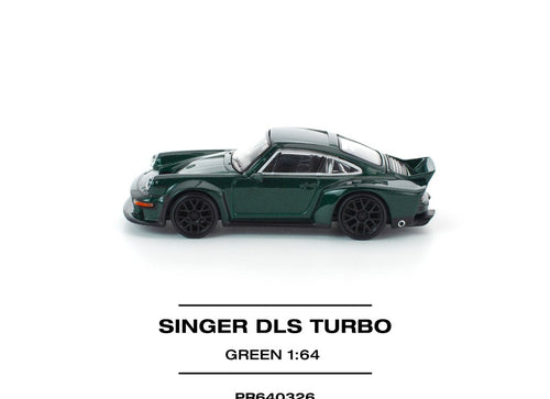 Load image into Gallery viewer, (Pre-order) POPRACE 1/64 SINGER DLS TURBO (ROAD) GREEN Diecast Model Car
