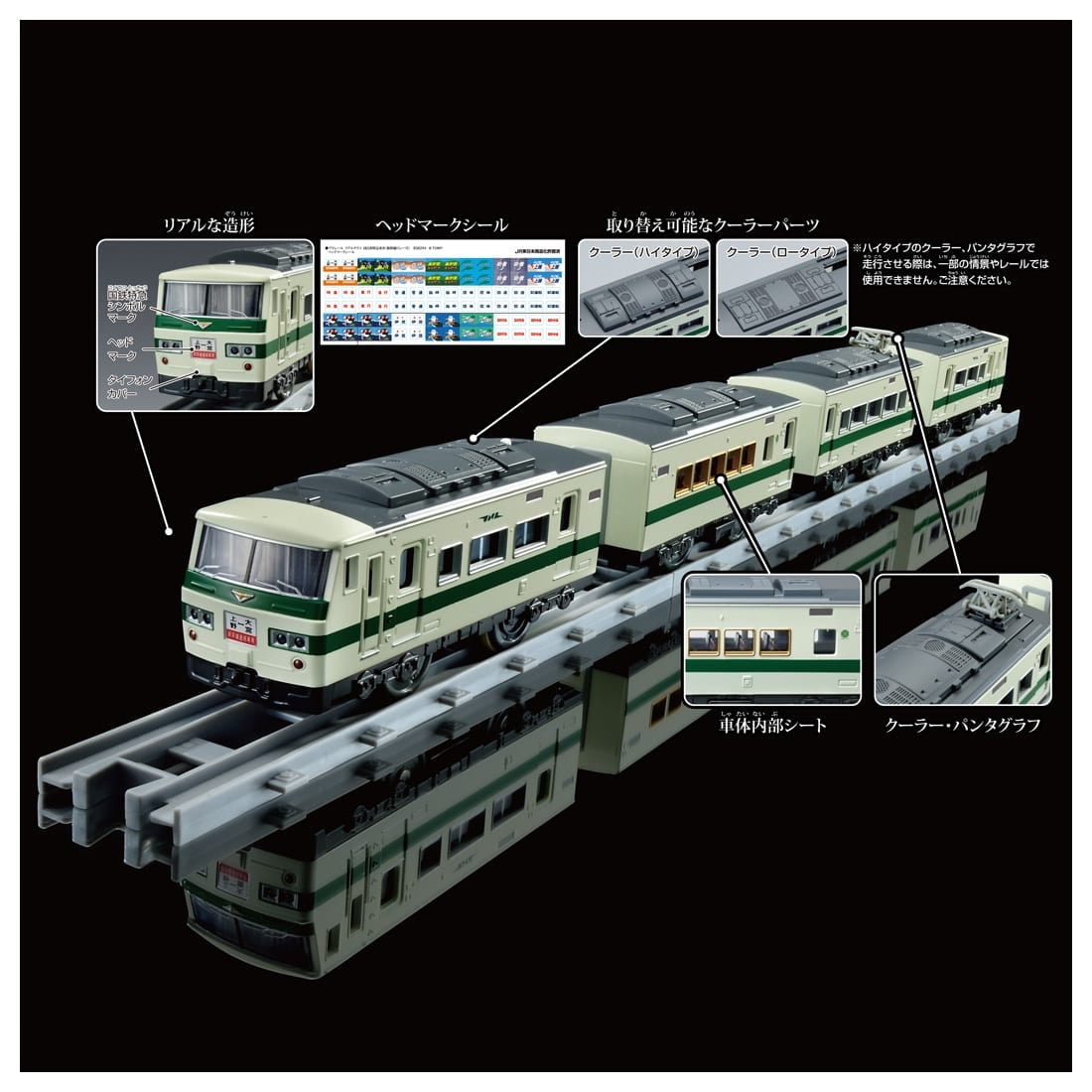 Takara Tomy Plarail Real Class J.R. Limited Express Series 185 Model Train