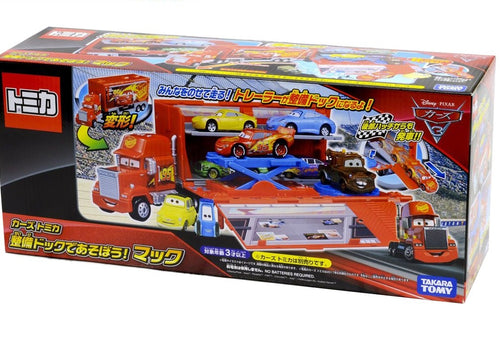 Load image into Gallery viewer, Tomica Takara Tomy Disney lighting McQueen Transforming Maintenance Dock Mac Toy
