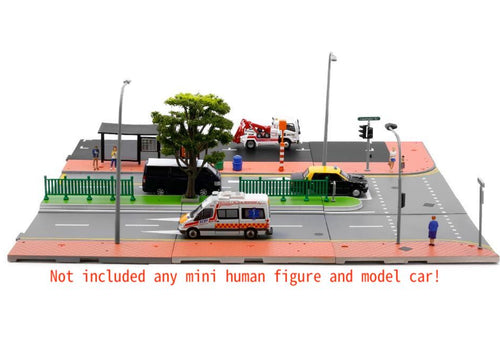 Load image into Gallery viewer, TINY City scale 1:64 Street Diorama Painted Model - S2 Singapore Road Set
