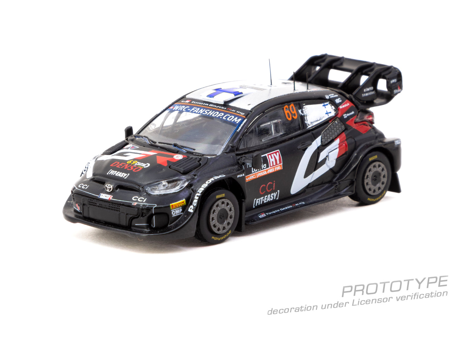 (Pre-order) Tarmac Works Toyota GR YARIS Rally1 HYBRID Rally Latvia 2024 Winner