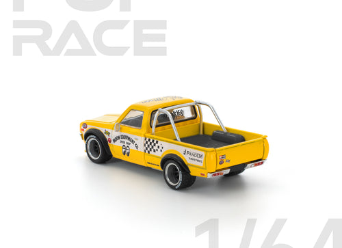 Load image into Gallery viewer, POPRACE 1/64 PANDEM DATSUN 620 - MOONEYES Diecast Model Car

