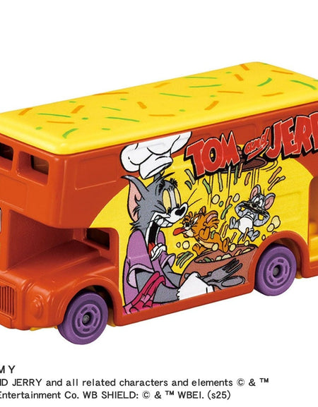 Takara Tomy Dream Tomica Diecast SP Tom and Jerry Jerry Wrapping Bus Orange