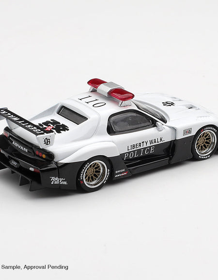 Mini GT #1231 MAZDA RX-7 LB-Super Silhouette Police Diecast Model