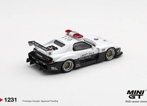 Load image into Gallery viewer, (Pre-order) Mini GT #1231 MAZDA RX-7 LB-Super Silhouette Police Diecast Model

