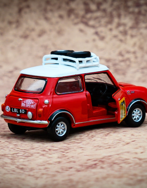 Load image into Gallery viewer, TINY Hong Kong #177 Mini Cooper Rally Red Mk1 Scale 1:50 Diecast Mini  Car
