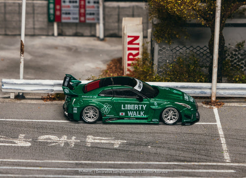 Load image into Gallery viewer, (Pre-order) Tarmac Works 1/64 LB-Silhouette WORKS GT NISSAN 35GT-RR EmeraldGreen
