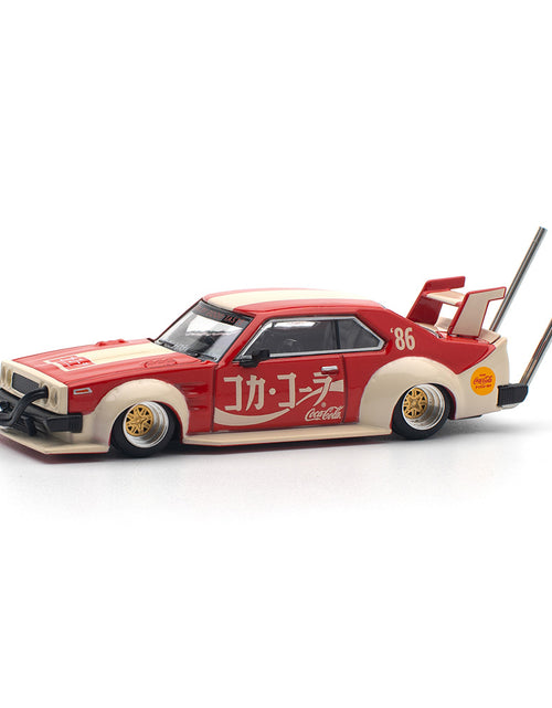 Load image into Gallery viewer, POPRACE 1/64 SKYLINE C210 KAIDO RACER (BOSOZOKU STYLE) COCA COLA JP
