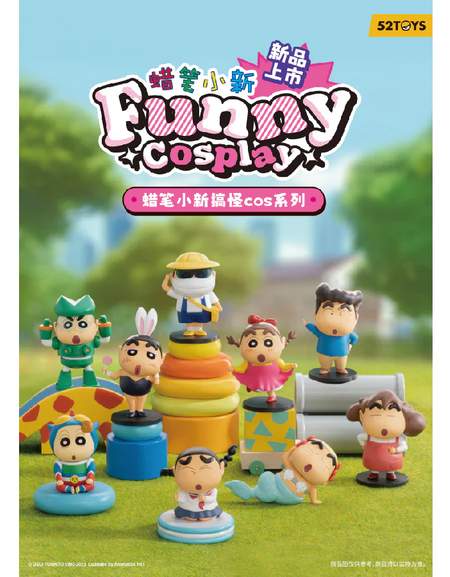 52TOYS Crayon Shin-Chan Funny Cosplay Series (Full set of 8) Figure Collection