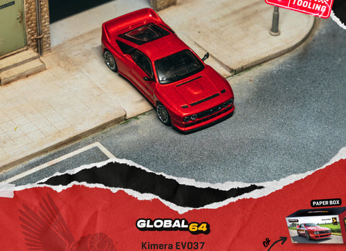 Load image into Gallery viewer, (Pre-order) Tarmac Works 1/64 Kimera EVO37 Red Diecast Model Car
