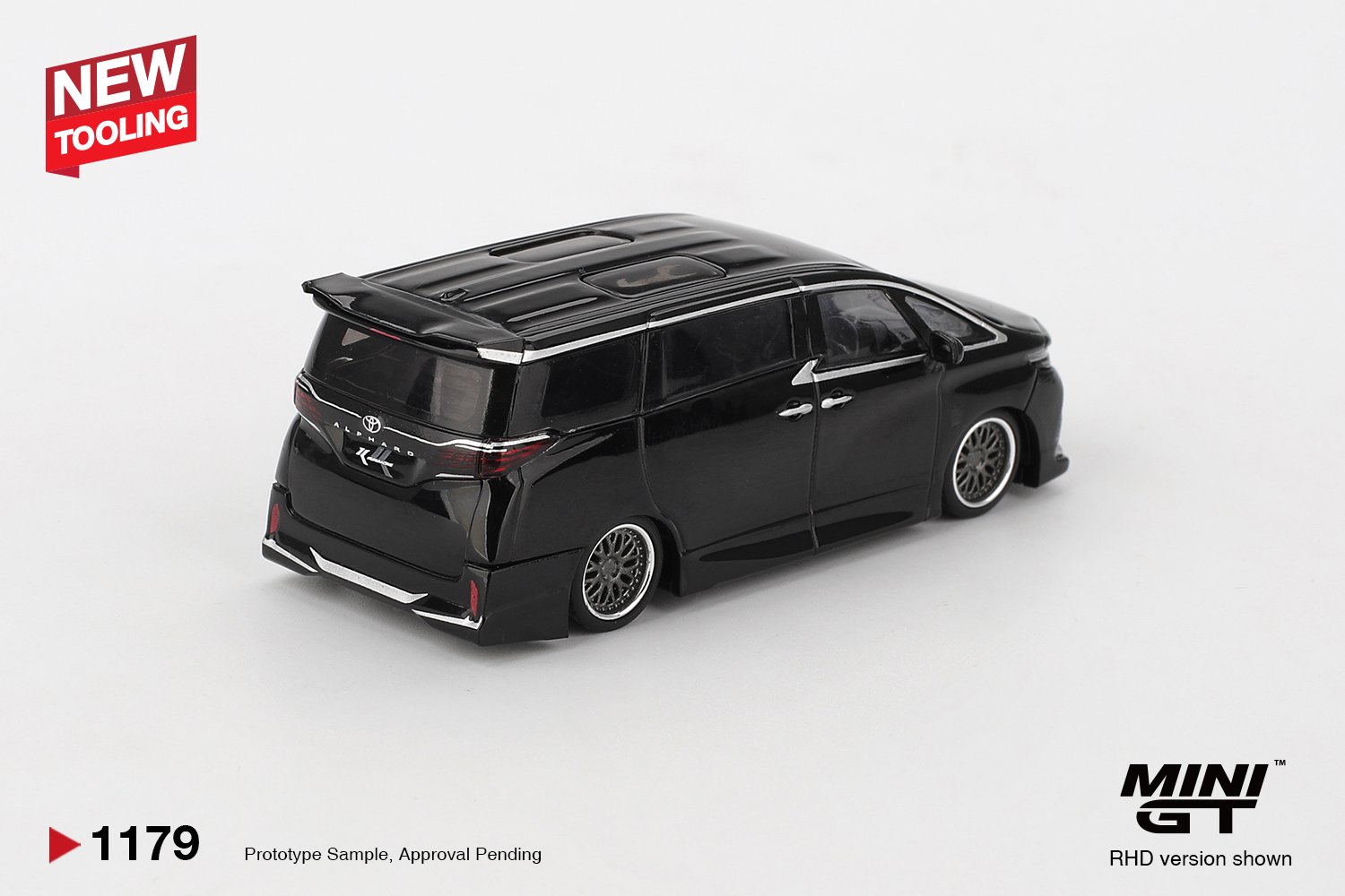 (Pre-order) MINI GT #1179 Toyota Alphard 40 KUHL Black LHD Diecast Model Car
