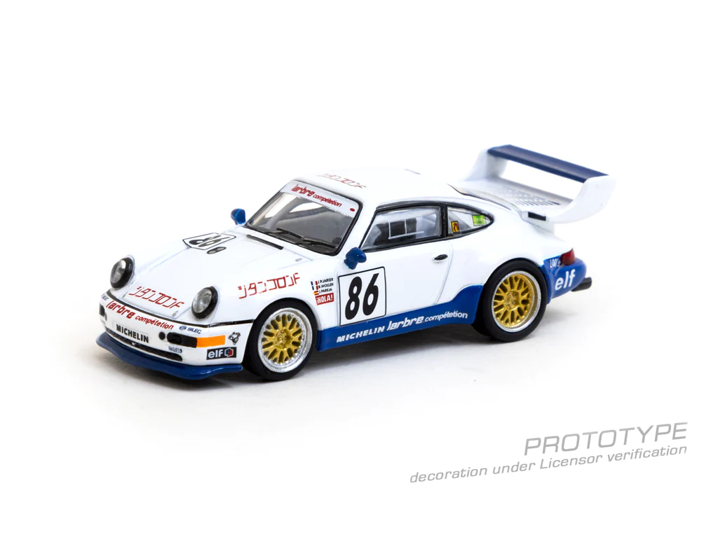 Tarmac Works Porsche 911 Turbo S LM GT Suzuka 1000km 1994 #86