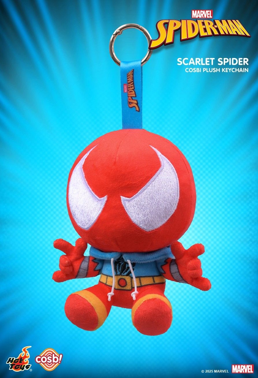 Hot Toys Spider-Man Marvel Comic Cosbi Plush Keychain Collection (Full set of 6)