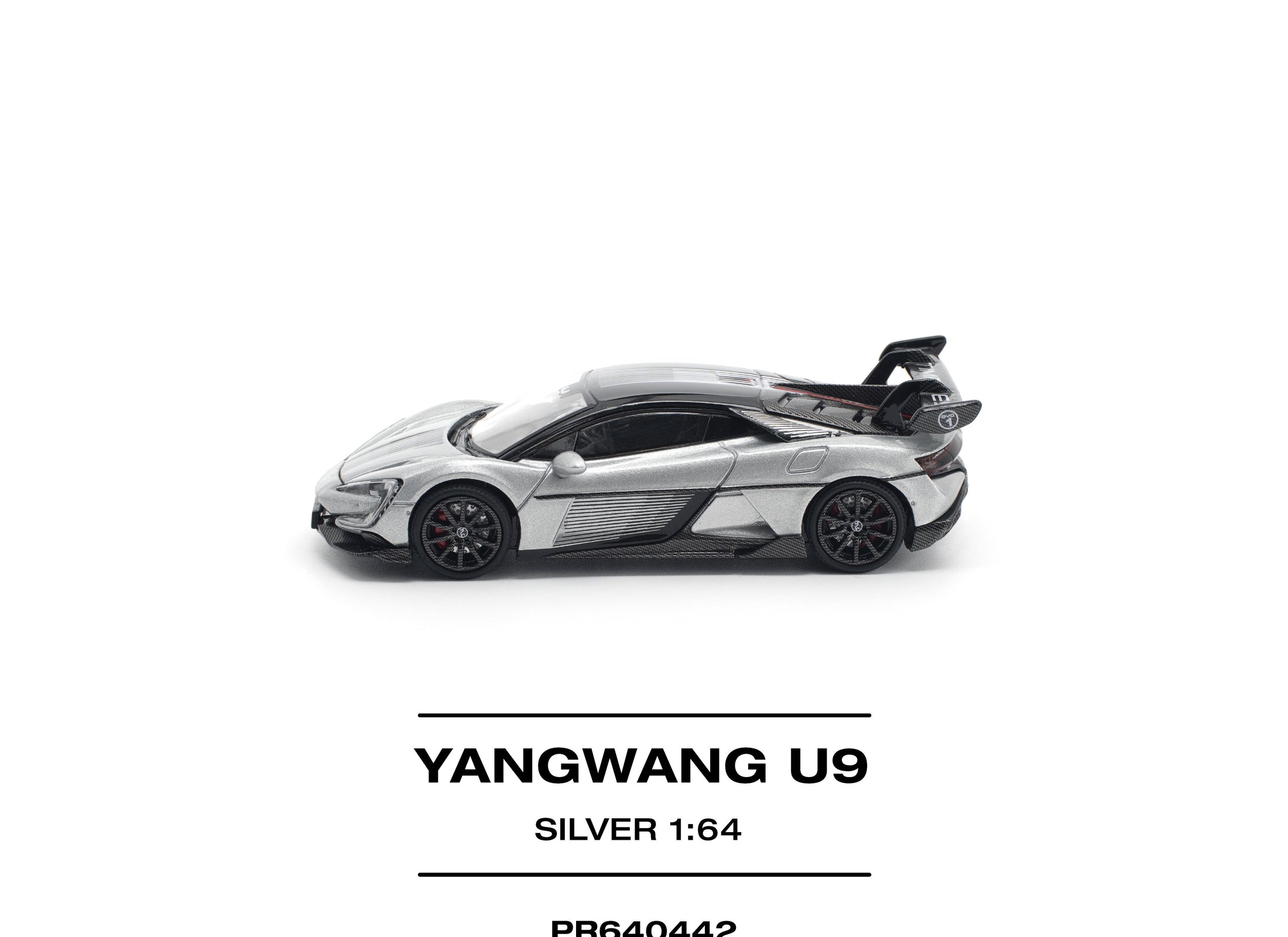POPRACE 1/64 YANGWANG U9 - SILVER Diecast Model Car
